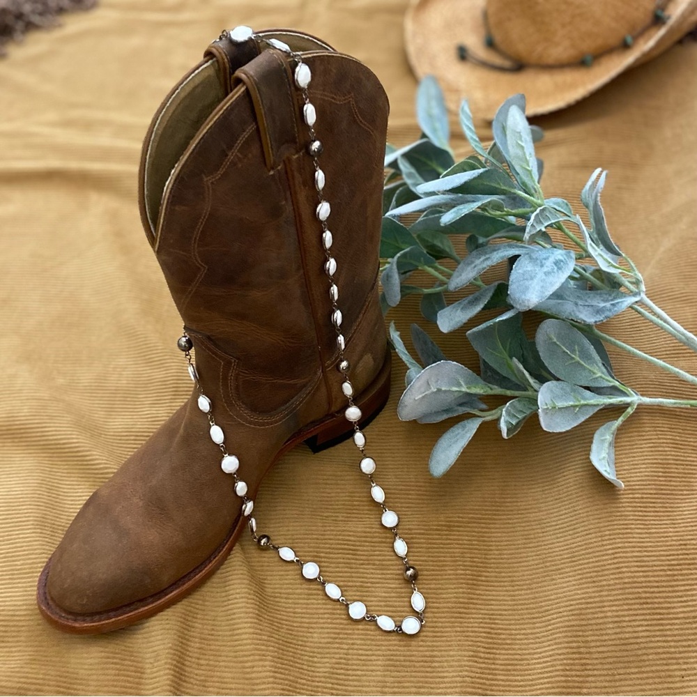 Necklace Silver White Beaded Casual Western Summer Jewelry